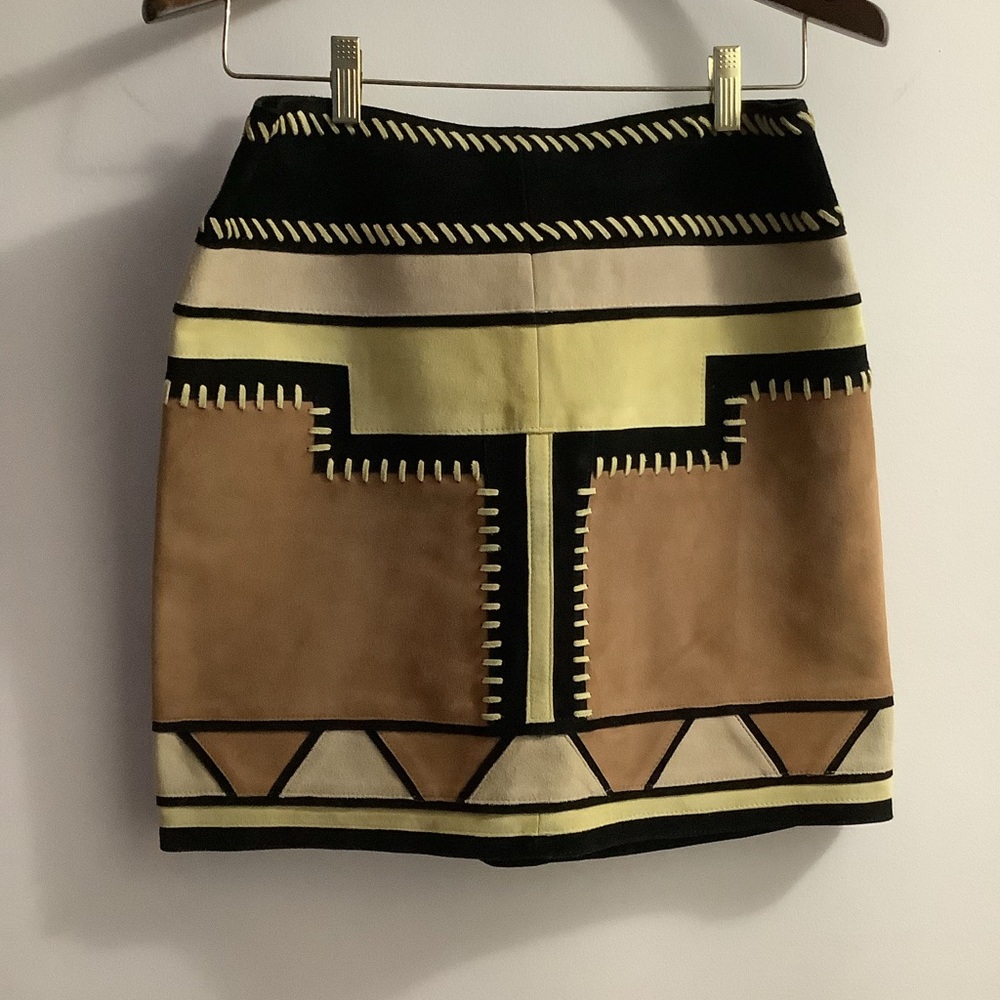 Goat Leather Suede Mini Skirt – Parisian Boho